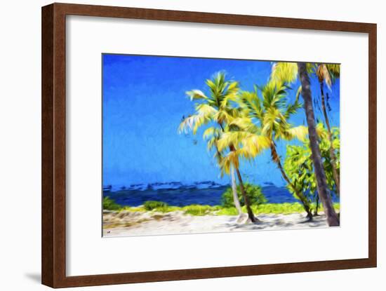 Quiet Beach II - In the Style of Oil Painting-Philippe Hugonnard-Framed Giclee Print