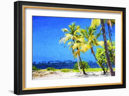 Quiet Beach II - In the Style of Oil Painting-Philippe Hugonnard-Framed Giclee Print