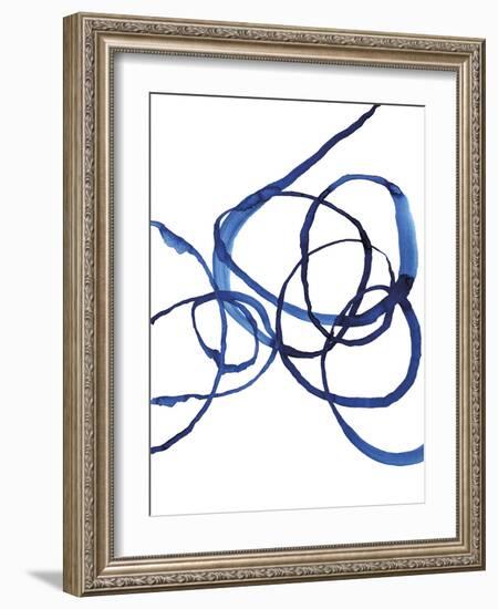 Quiet Blue - Loops-Paula Mills-Framed Giclee Print