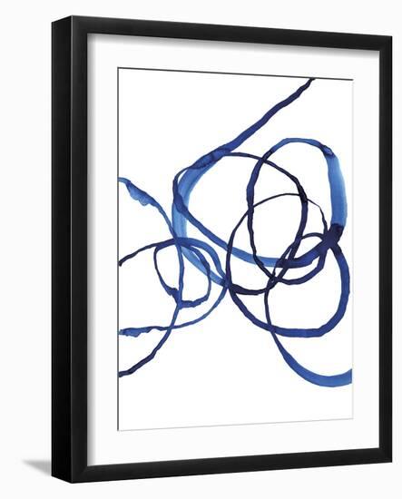Quiet Blue - Loops-Paula Mills-Framed Giclee Print