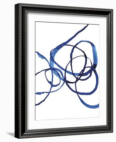 Quiet Blue - Loops-Paula Mills-Framed Giclee Print