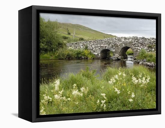 Quiet Man Bridge, Near Maam Cross, Connemara, County Galway, Connacht, Republic of Ireland-Gary Cook-Framed Premier Image Canvas