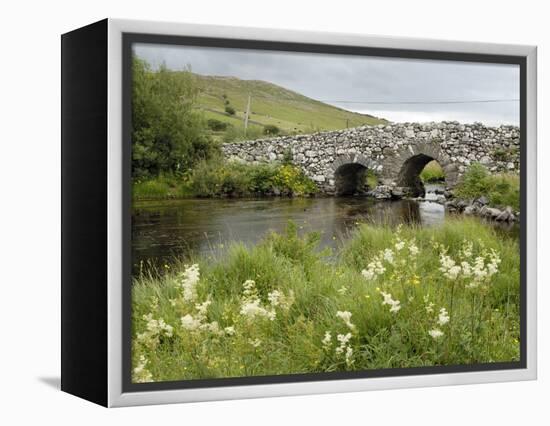 Quiet Man Bridge, Near Maam Cross, Connemara, County Galway, Connacht, Republic of Ireland-Gary Cook-Framed Premier Image Canvas