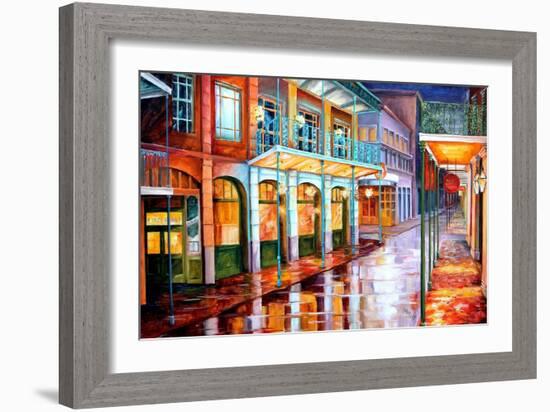 Quiet on Bourbon Street-Diane Millsap-Framed Art Print