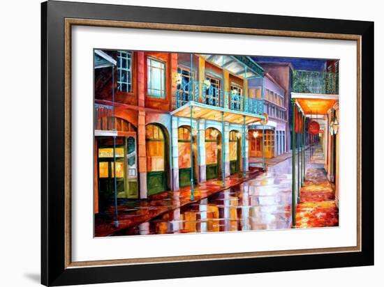 Quiet on Bourbon Street-Diane Millsap-Framed Art Print