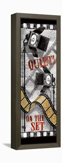Quiet on the Set-Conrad Knutsen-Framed Stretched Canvas