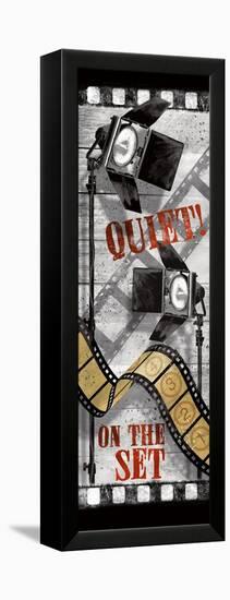 Quiet on the Set-Conrad Knutsen-Framed Stretched Canvas