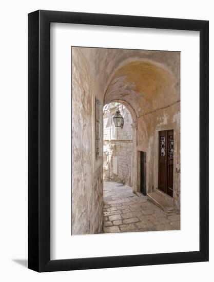 Quiet Passageway - Kotor, Montenegro-Laura DeNardo-Framed Photographic Print