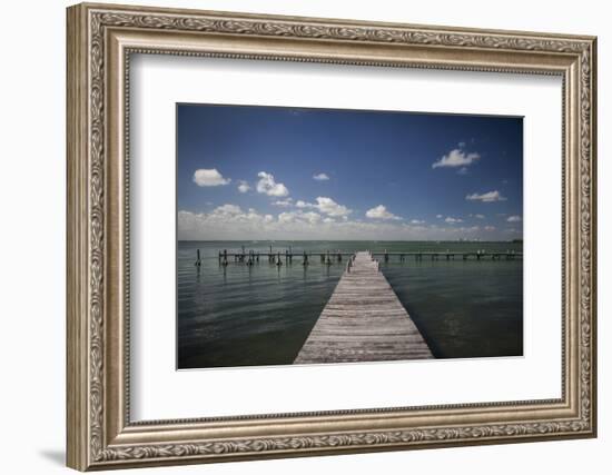 Quiet Pier-Aaron Matheson-Framed Photographic Print