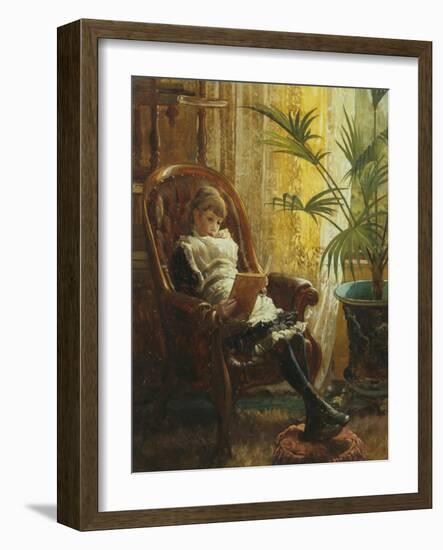 Quiet Read-Alfred Augustus Glendenning-Framed Giclee Print