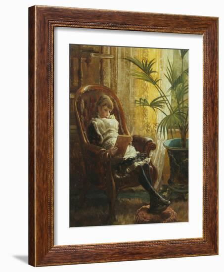 Quiet Read-Alfred Augustus Glendenning-Framed Giclee Print