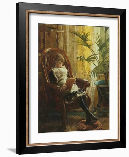 Quiet Read-Alfred Augustus Glendenning-Framed Giclee Print