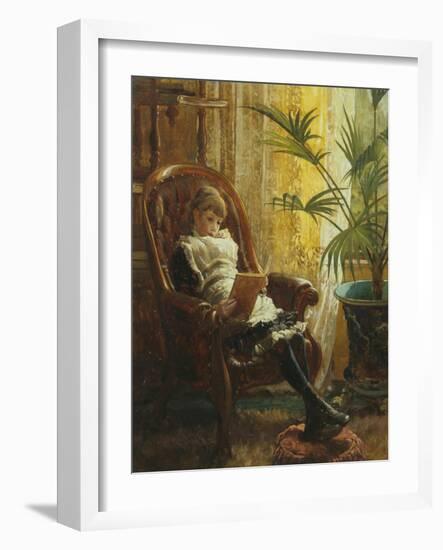 Quiet Read-Alfred Augustus Glendenning-Framed Giclee Print