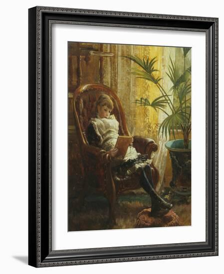 Quiet Read-Alfred Augustus Glendenning-Framed Giclee Print