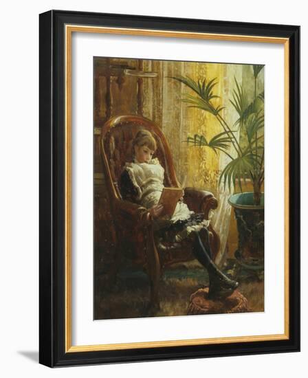 Quiet Read-Alfred Augustus Glendenning-Framed Giclee Print