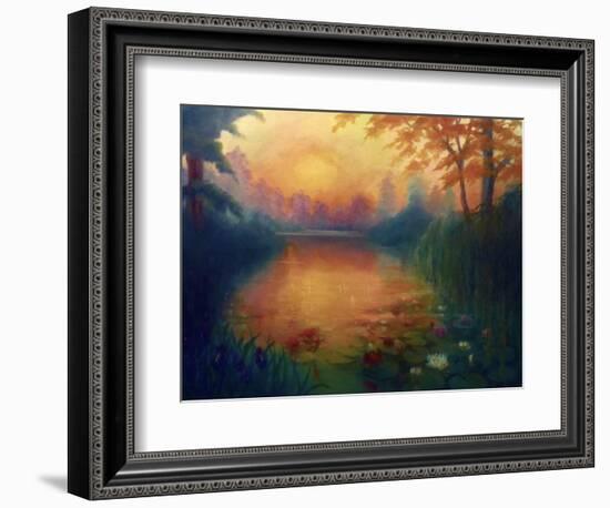 Quiet River, 2020 (Oil on Canvas)-Lee Campbell-Framed Giclee Print