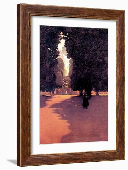 Quiet Scene-Maxfield Parrish-Framed Art Print