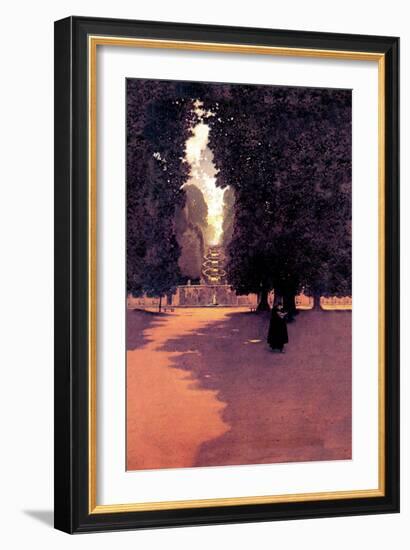 Quiet Scene-Maxfield Parrish-Framed Art Print