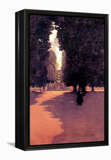 Quiet Scene-Maxfield Parrish-Framed Stretched Canvas