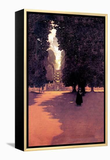 Quiet Scene-Maxfield Parrish-Framed Stretched Canvas