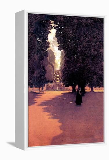 Quiet Scene-Maxfield Parrish-Framed Stretched Canvas