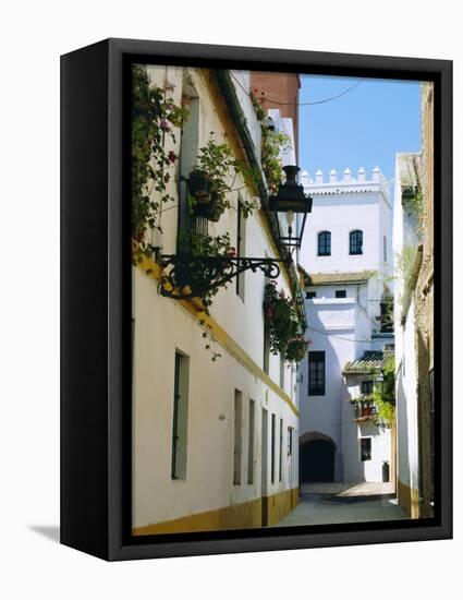 Quiet Street in Seville, Andalucia, Spain-Sylvain Grandadam-Framed Premier Image Canvas