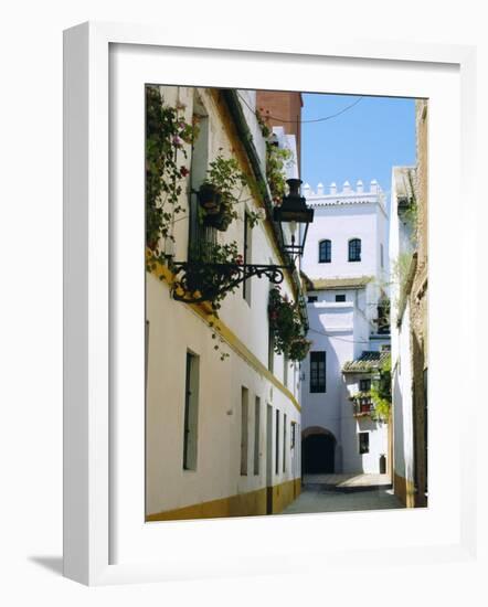 Quiet Street in Seville, Andalucia, Spain-Sylvain Grandadam-Framed Photographic Print