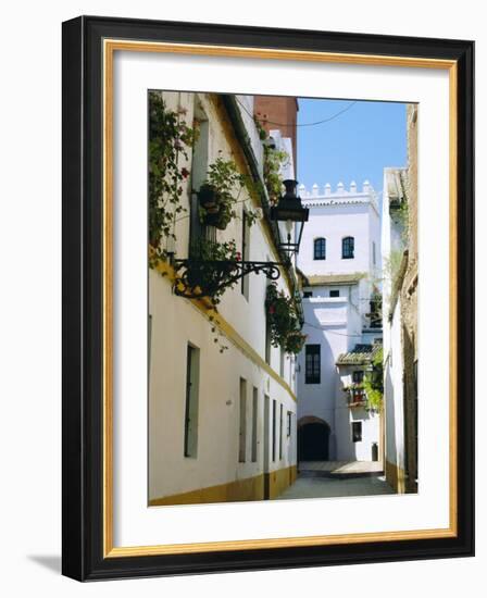 Quiet Street in Seville, Andalucia, Spain-Sylvain Grandadam-Framed Photographic Print