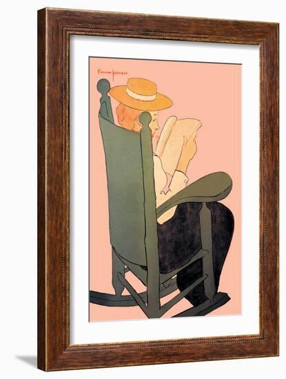 Quiet Study-Edward Penfield-Framed Art Print