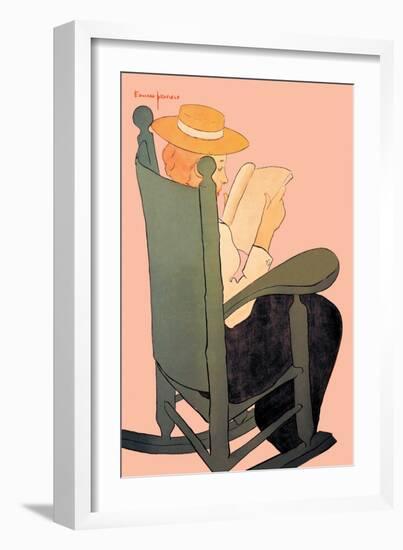 Quiet Study-Edward Penfield-Framed Art Print