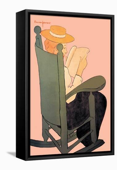 Quiet Study-Edward Penfield-Framed Stretched Canvas