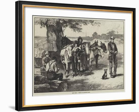 Quiet Times, a Sketch on Hampstead Heath-Edwin Buckman-Framed Giclee Print