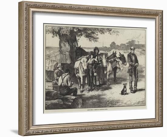 Quiet Times, a Sketch on Hampstead Heath-Edwin Buckman-Framed Giclee Print