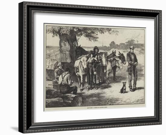 Quiet Times, a Sketch on Hampstead Heath-Edwin Buckman-Framed Giclee Print