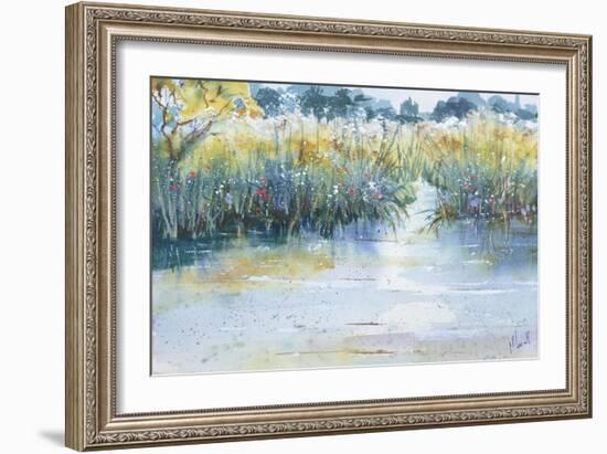 Quiet waters flow-Margaret Coxall-Framed Giclee Print