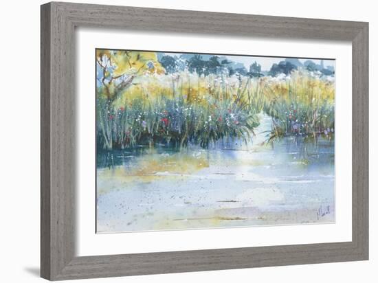 Quiet waters flow-Margaret Coxall-Framed Giclee Print