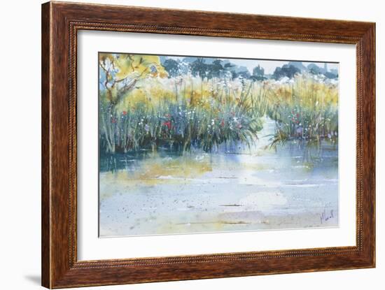 Quiet waters flow-Margaret Coxall-Framed Giclee Print