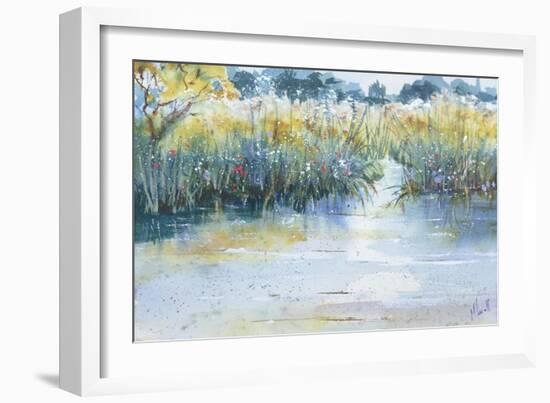 Quiet waters flow-Margaret Coxall-Framed Giclee Print