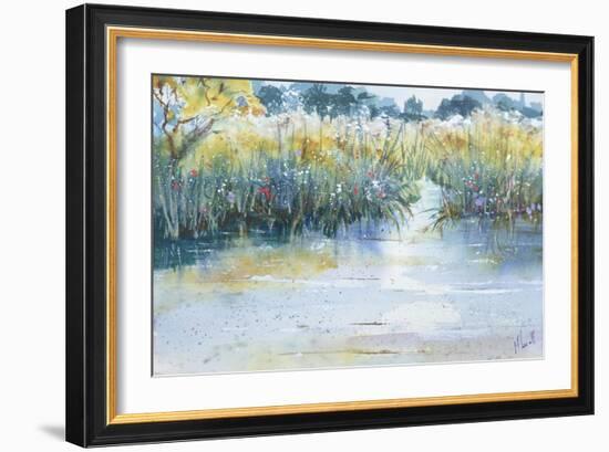 Quiet waters flow-Margaret Coxall-Framed Giclee Print