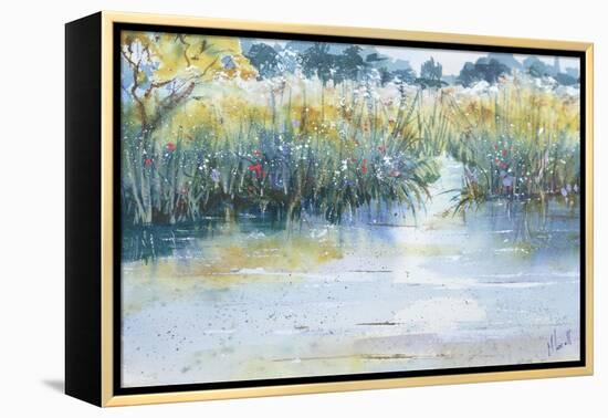 Quiet waters flow-Margaret Coxall-Framed Premier Image Canvas