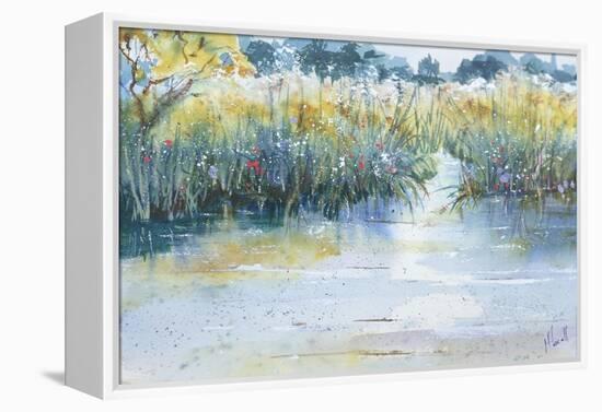 Quiet waters flow-Margaret Coxall-Framed Premier Image Canvas