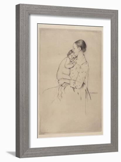 Quietude, c.1891-Mary Stevenson Cassatt-Framed Giclee Print