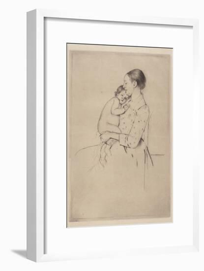 Quietude, c.1891-Mary Stevenson Cassatt-Framed Giclee Print