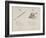 Quill and Rattlesnake From Nonsense Alphabets Drawn and Written by Edward Lear.-Edward Lear-Framed Giclee Print