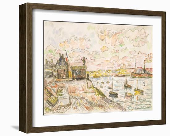 Quilleboeuf-Paul Signac-Framed Art Print