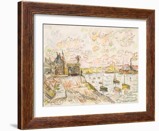 Quilleboeuf-Paul Signac-Framed Art Print