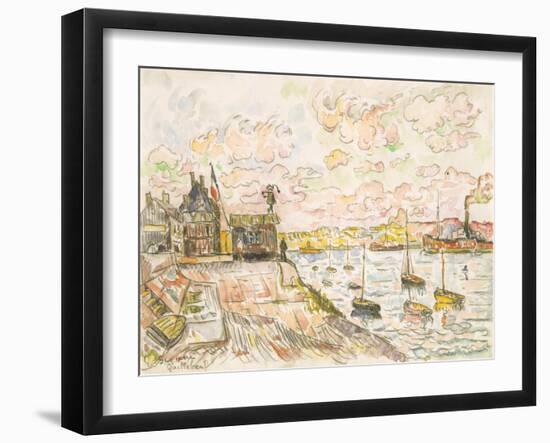 Quilleboeuf-Paul Signac-Framed Art Print