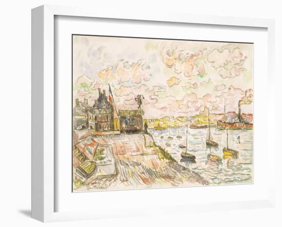 Quilleboeuf-Paul Signac-Framed Art Print