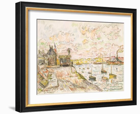 Quilleboeuf-Paul Signac-Framed Art Print