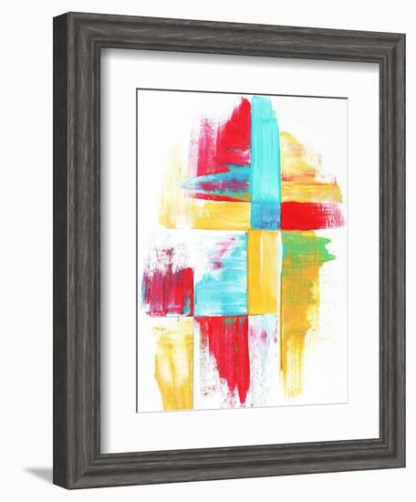 Quilt Like Pattern Abstract-Megan Aroon Duncanson-Framed Art Print